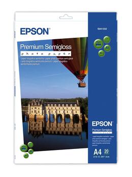 Папір Epson A4 Premium Semigloss Photo Paper, 20арк. (C13S041332)