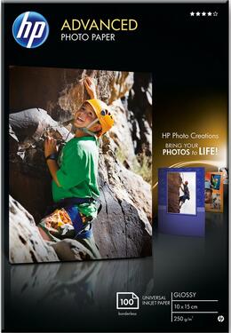 Папір HP 10x15cm Advanced Glossy Photo Paper, 100арк. (Q8692A)