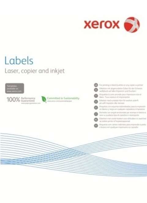 Наклейка Xerox Mono Laser 1UP (прямі кути) A4, біла (003R97400)