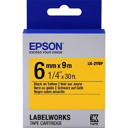 Картридж зі стрічкою Epson LK2YBP принтерів LW-300/400/400VP/700 Pastel Blk/Yell 6mm/9m (C53S652002)