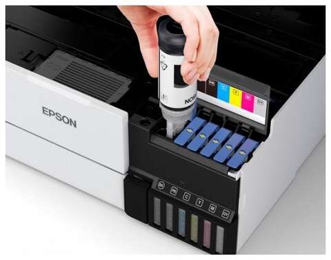 МФУ ink color A4 Epson EcoTank L8160 32_32 ppm Duplex USB Ethernet Wi-Fi 6 inks Black Pigment (C11CJ20404)