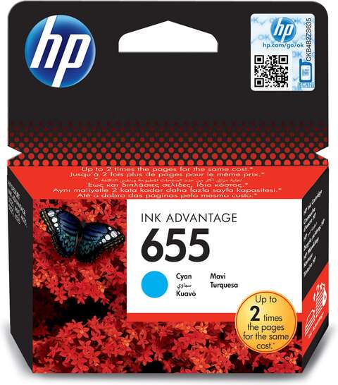 КАРТРИДЖ HP DJ NO.655 CYAN DJ4615/4625/3525 (CZ110AE)
