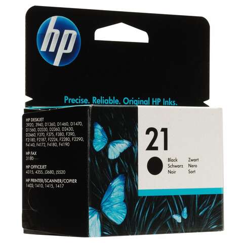 Картридж HP No.21 DJ3920/3940, PSC1410 black,5ml (C9351AE)