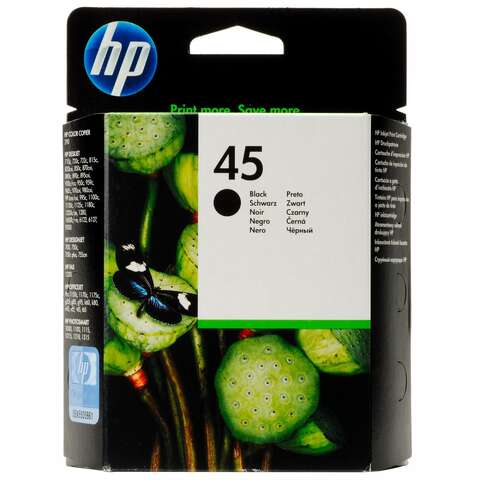 Картридж HP No.45 DJ9xx/11xx/1220/1280/P1000 black (51645AE)