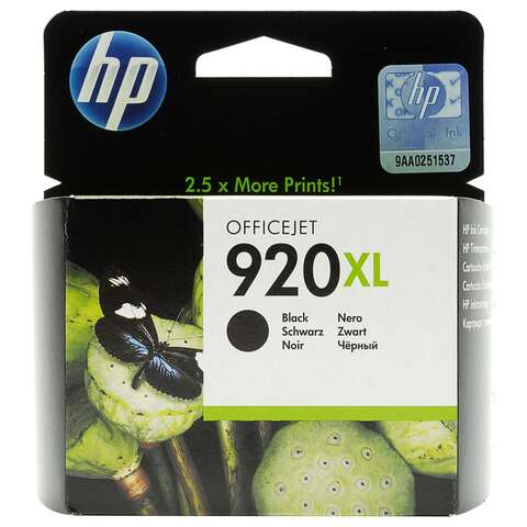 Картридж HP No.920XL OJ 6000/6500/7000/7500 Black (CD975AE)