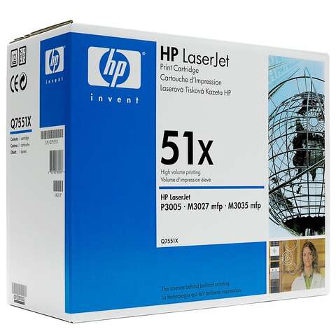 Картридж HP 51X LJ P3005/M3027/M3035 Black (13000 стр) (Q7551X)