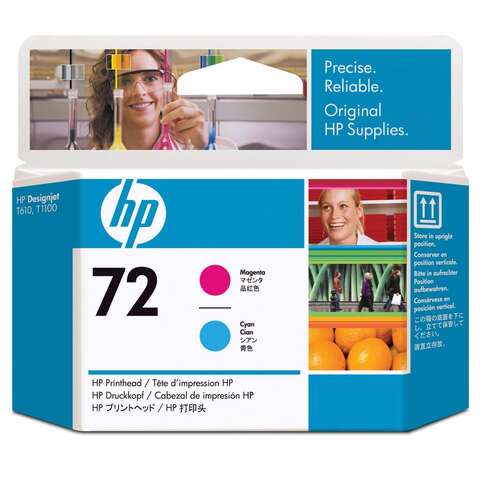 Друкуюча голівка HP No.72 DJ T610/T1100/T790 Magenta, Cyan (C9383A)