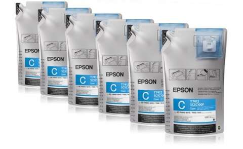 Чернила Epson для SC-B6000/B7000 Cyan (1Lx6packs) (C13T773240)