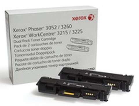 Тонер картридж Xerox PH3052/3260/WC3215/3225 Black (2*3000 стр) Двойная упаковка (106R02782)