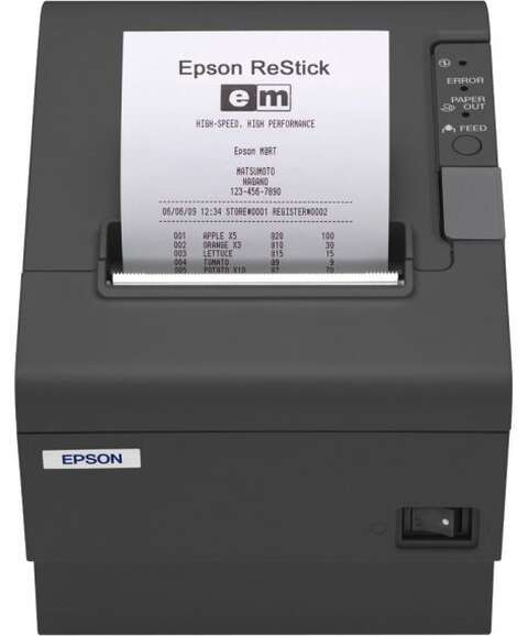 Принтер спеціалізований thermal Epson TM-T88V RS-232/USB I/F Incl.PC-180 (Dark Grey) (C31CA85042)