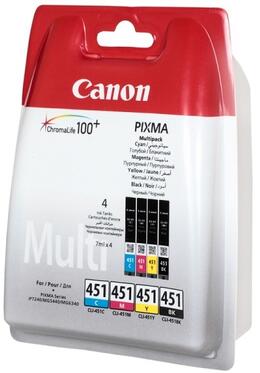 Комплект Canon No.451: Картридж Canon CLI-451 Cyan/Magenta/Yellow/Black Multi Pack (6524B004)