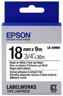 Картридж зі стрічкою Epson LK5WBW принтерів LW-400/400VP/700 Strng adh Blk/Wht 18mm/9m (C53S655012)
