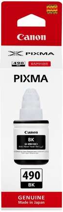 Чорнило Canon GI-490 PIXMA G1400/G2400/G3400 Black 135ml (0663C001)