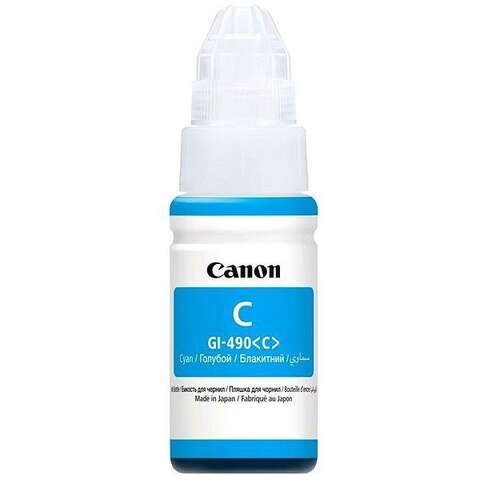 Чорнило Canon GI-490 PIXMA G1400/G2400/G3400 Cyan 70ml (0664C001)