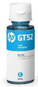 Чернила HP GT52 DJ5810/5820, Ink Tank 115/315/319/410/415/419, Smart Tank 500/515/530/615/670/720/750/790 Cyan (8000 стр) (M0H54AE)