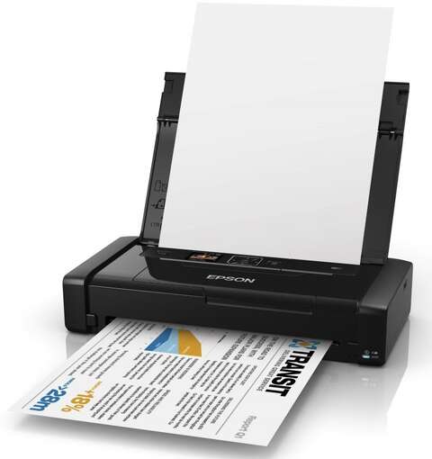 Принтер A4 Epson WorkForce WF-100W мобільний  USB  Wi-Fi 4 кольори :: C11CE05403