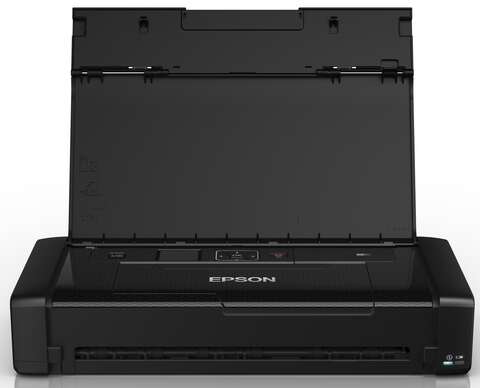 Принтер  A4 Epson WorkForce WF-100W mobile 11_14 ppm USB Wi-Fi 4 inks Pigment :: C11CE05403