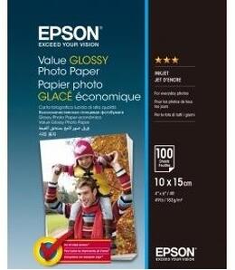Папір Epson 100mmx150mm Value Glossy Photo Paper 100 арк. (C13S400039)