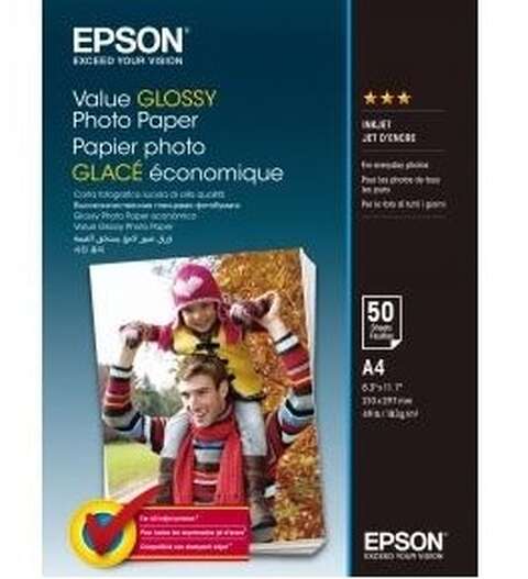 Папір Epson A4 Value Glossy Photo Paper 50 арк (C13S400036)