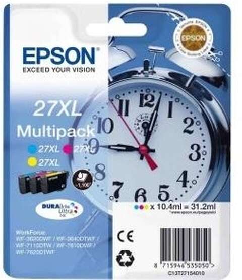 Картридж Epson WF-7620 Bundle (C,M,Y) XL (1100 стр) new (C13T27154022)