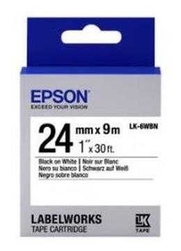 Картридж зі стрічкою Epson LK6WBN принтерів LW-700 Std Blk/Wht 24mm/9m (C53S656006)