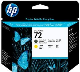 Друкуюча голівка HP No.72 DJ T610/T1100/T790 Matte black, Yellow (C9384A)
