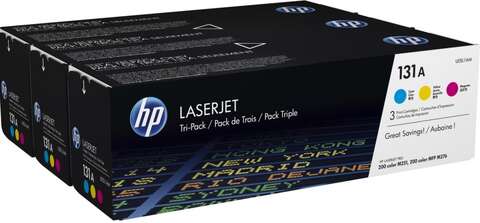 Комплект картриджів HP 131A CLJ M276/M251 (CF211A,CF212A, CF213A) CYM (3*1800 сотр) Потрійна упаковка (U0SL1AM)