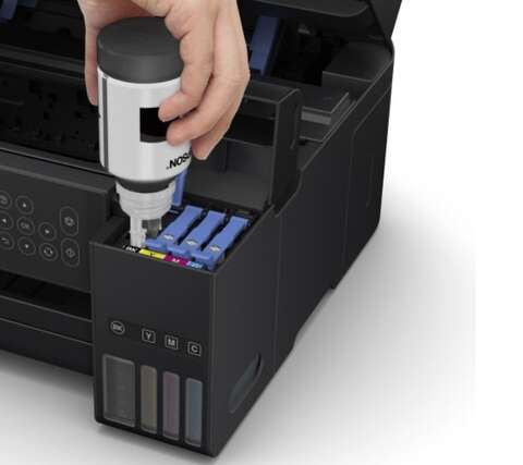 БФП ink color A4 Epson EcoTank L4160 33_15 ppm Duplex USB Wi-Fi 4 inks Black Pigment (C11CG23403)