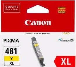 Картридж Canon CLI-481 XL PIXMA TS6140/8140/9140/TR7540/8540/TS6240/9540/8240/704/8340/6340
Yellow (2046C001)