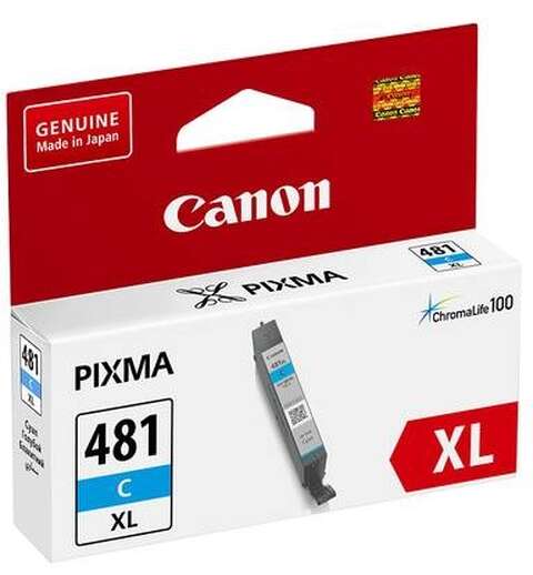 Картридж Canon CLI-481 XL PIXMA TS6140/8140/9140/TR7540/8540/TS6240/9540/8240/704/8340/6340 Cyan (2044C001)