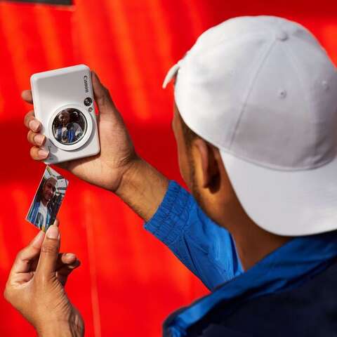 Портативна камера-принтер Canon ZOEMINI S ZV123 PW (3879C006)