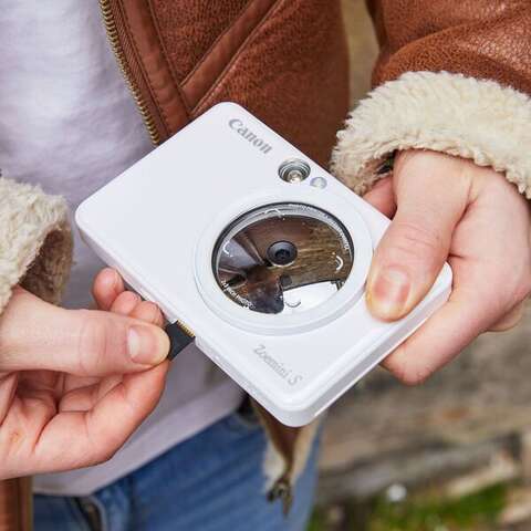 Портативна камера-принтер Canon ZOEMINI S ZV123 PW (3879C006)