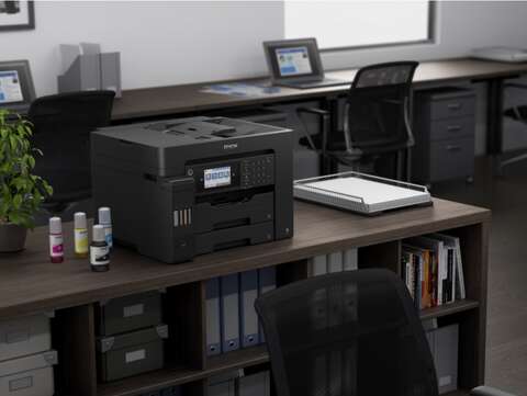 БФП ink color A3 Epson EcoTank L15160 32_32 ppm Fax ADF Duplex USB Ethernet Wi-Fi 4 inks Pigment (C11CH71404)