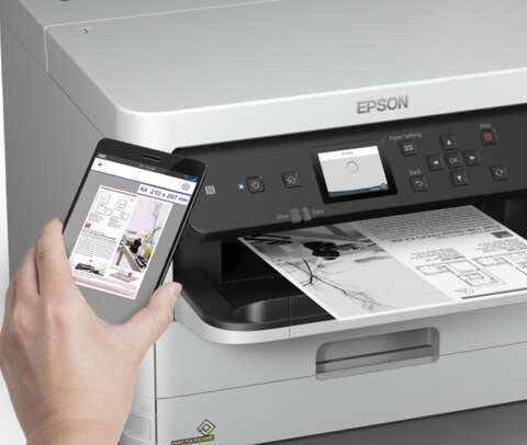 Принтер ink mono A4 Epson WorkForce Pro WF-M5299DW 34 ppm Duplex USB Ethernet Wi-Fi Pigment (C11CG07401)