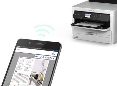 Принтер ink mono A4 Epson WorkForce Pro WF-M5299DW 34 ppm Duplex USB Ethernet Wi-Fi Pigment (C11CG07401)
