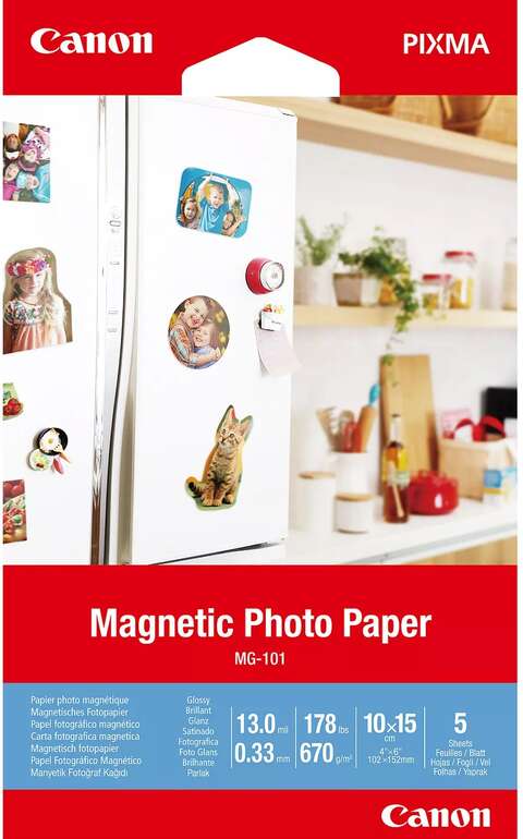 Папір Canon 4*6 Magnetic Photo Paper MG-101, 5 арк (3634C002)