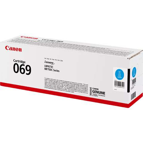Картридж Canon 069 MF752Cdw/MF754Cdw/LBP673Cdw Cyan (1900 стр) (5093C002)