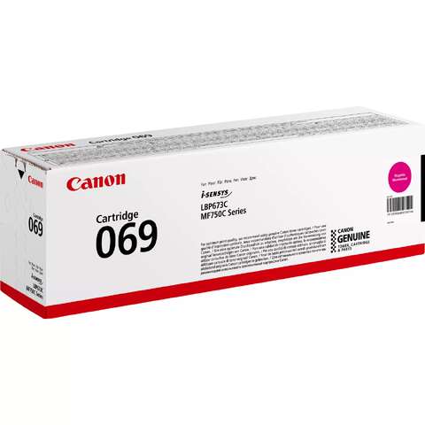 Картридж Canon 069 MF752Cdw/MF754Cdw/LBP673Cdw Magenta (1900 стор) (5092C002)