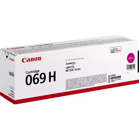 Картридж Canon 069H MF752Cdw/MF754Cdw/LBP673Cdw Magenta (5500 стор.) (5096C002)