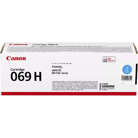 Картридж Canon 069H MF752Cdw/MF754Cdw/LBP673Cdw Cyan (5500 стр.) (5097C002)