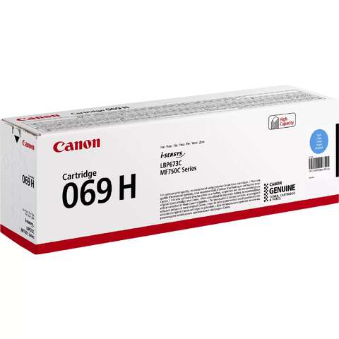 Картридж Canon 069H MF752Cdw/MF754Cdw/LBP673Cdw Cyan (5500 стр.) (5097C002)