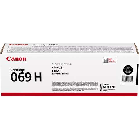 Картридж Canon 069H Black для MF752Cdw / MF754Cdw / LBP673Cdw (5098C002, оригінал)