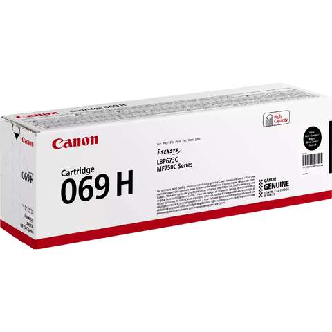 Картридж Canon 069H Black для MF752Cdw / MF754Cdw / LBP673Cdw (5098C002, оригинал)