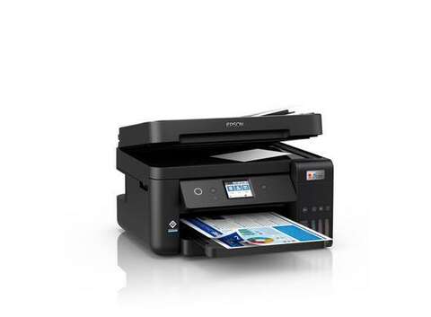 БФП ink color A4 Epson EcoTank L6290 33_20 ppm Fax ADF Duplex USB Ethernet Wi-Fi 4 inks Black Pigment (C11CJ60406)