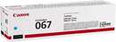Картридж Canon 067 MF651Cw/MF655Cdw/MF657Cdw/LBP631Cw/LBP633Cdw Cyan (5101C002)