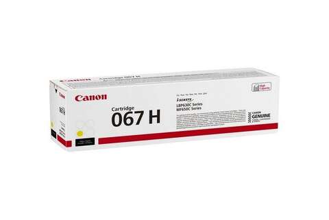 Картридж Canon 067H MF651Cw/MF655Cdw/MF657Cdw/LBP631Cw/LBP633Cdw Yellow (2350 стор.) (5103C002)