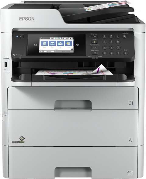 МФУ ink color A4 Epson WorkForce Pro WF-C579RDWF 34_34 ppm Fax DADF Duplex PCL USB Ethernet Wi-Fi 4 inks Pigment (C11CG77401BU)