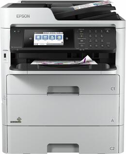 МФУ ink color A4 Epson WorkForce Pro WF-C579RDWF 34_34 ppm Fax DADF Duplex PCL USB Ethernet Wi-Fi 4 inks Pigment (C11CG77401BU)