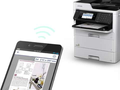 МФУ ink color A4 Epson WorkForce Pro WF-C579RDWF 34_34 ppm Fax DADF Duplex PCL USB Ethernet Wi-Fi 4 inks Pigment (C11CG77401BU)