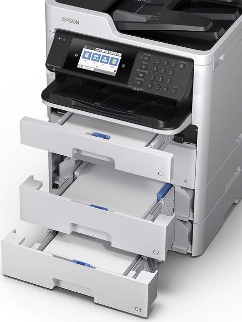 МФУ ink color A4 Epson WorkForce Pro WF-C579RDWF 34_34 ppm Fax DADF Duplex PCL USB Ethernet Wi-Fi 4 inks Pigment (C11CG77401BU)